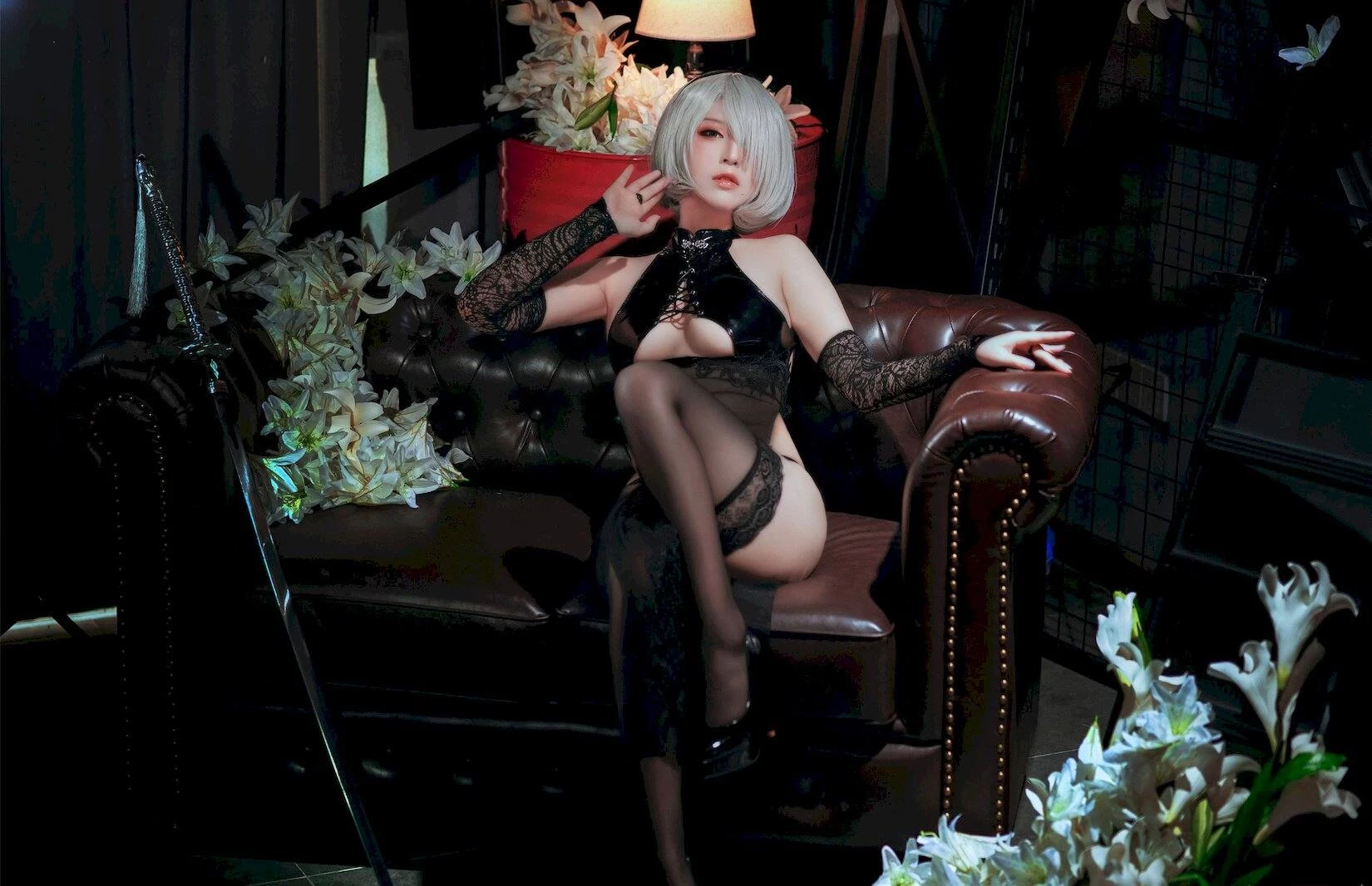 图片[6]-半半子 2B 靡烟旗袍 [43P]-黑狗绅士局