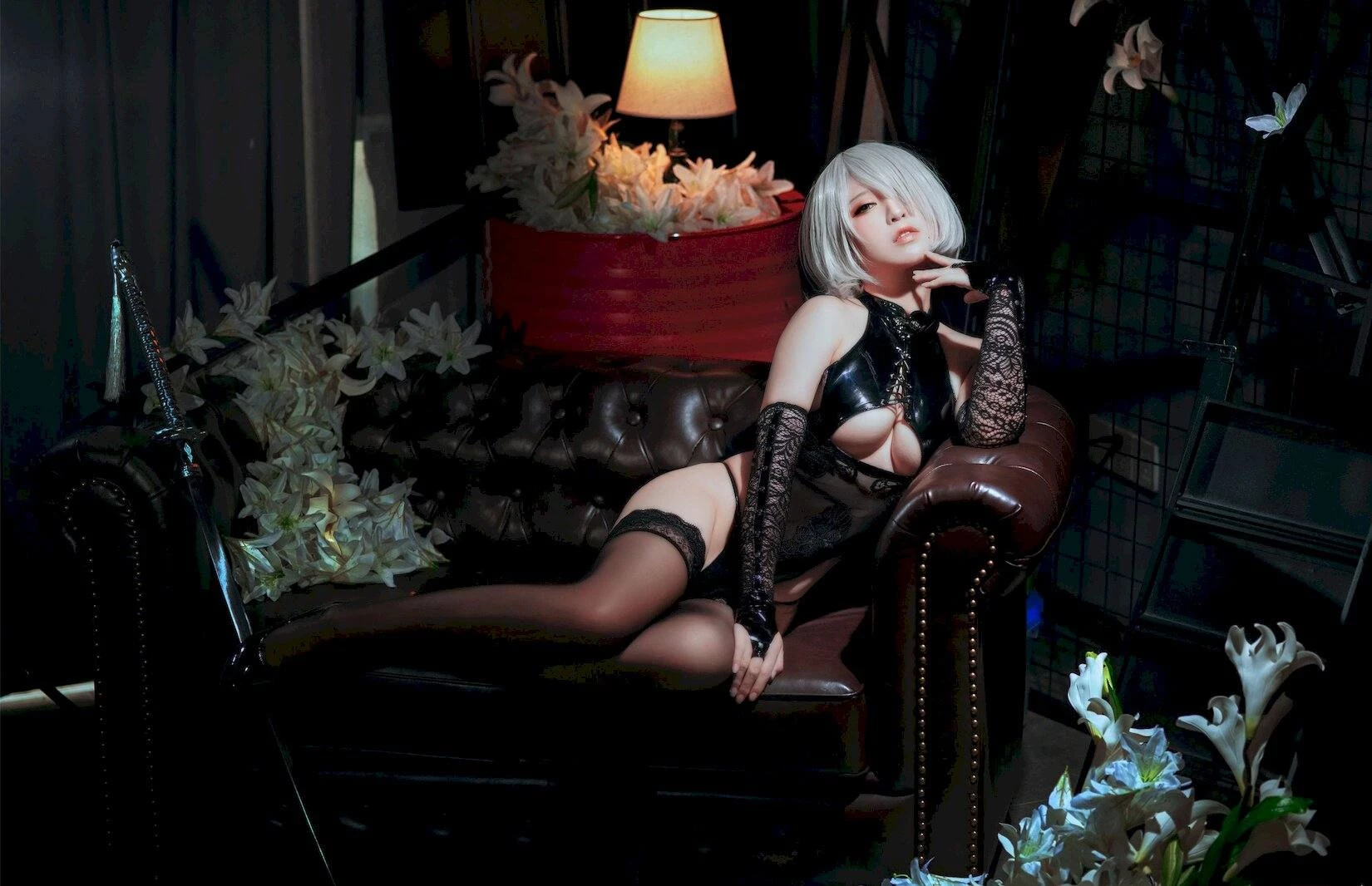 图片[8]-半半子 2B 靡烟旗袍 [43P]-黑狗绅士局