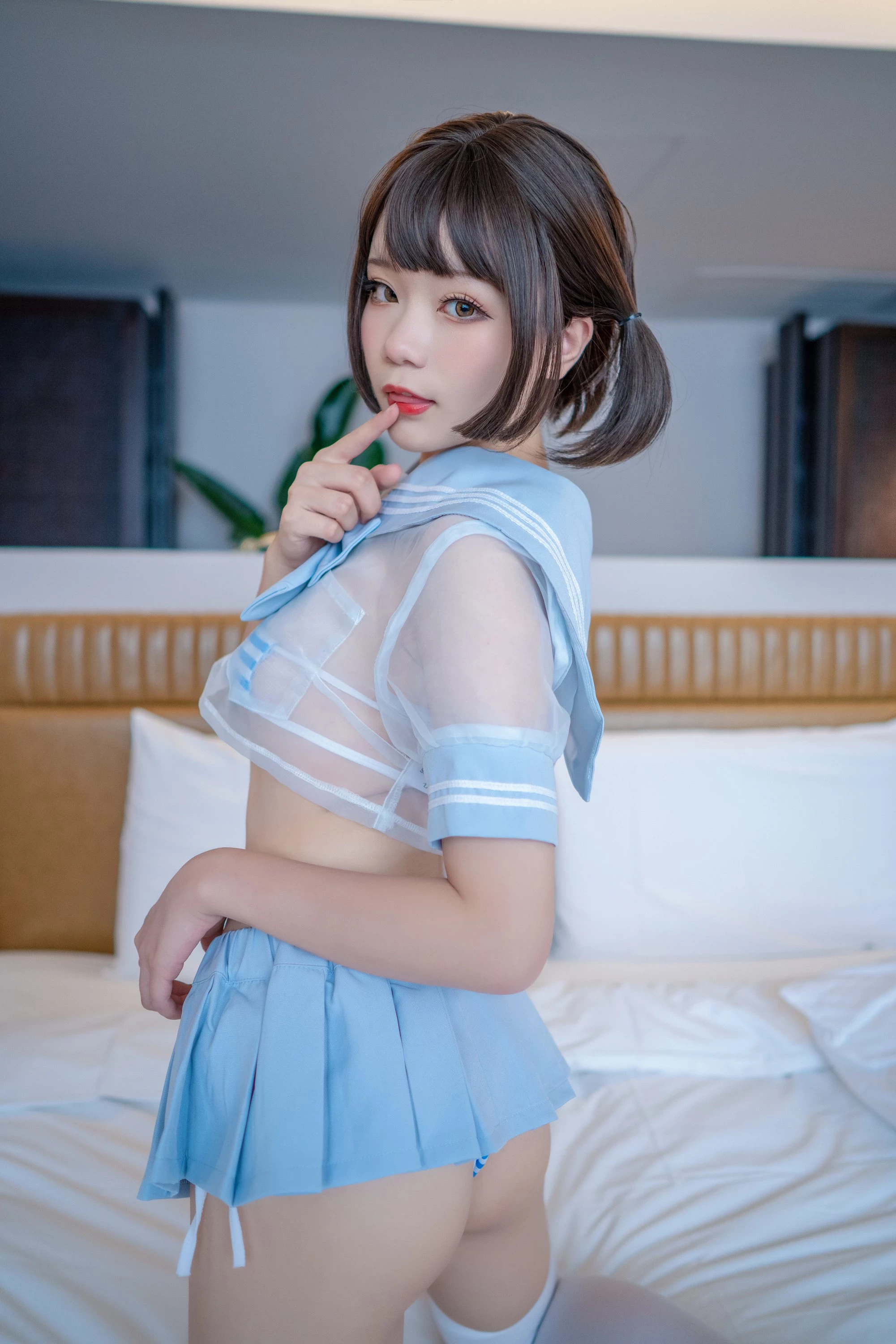 图片[4]-王胖胖u《 蓝色水手透明分体 》-黑狗绅士局