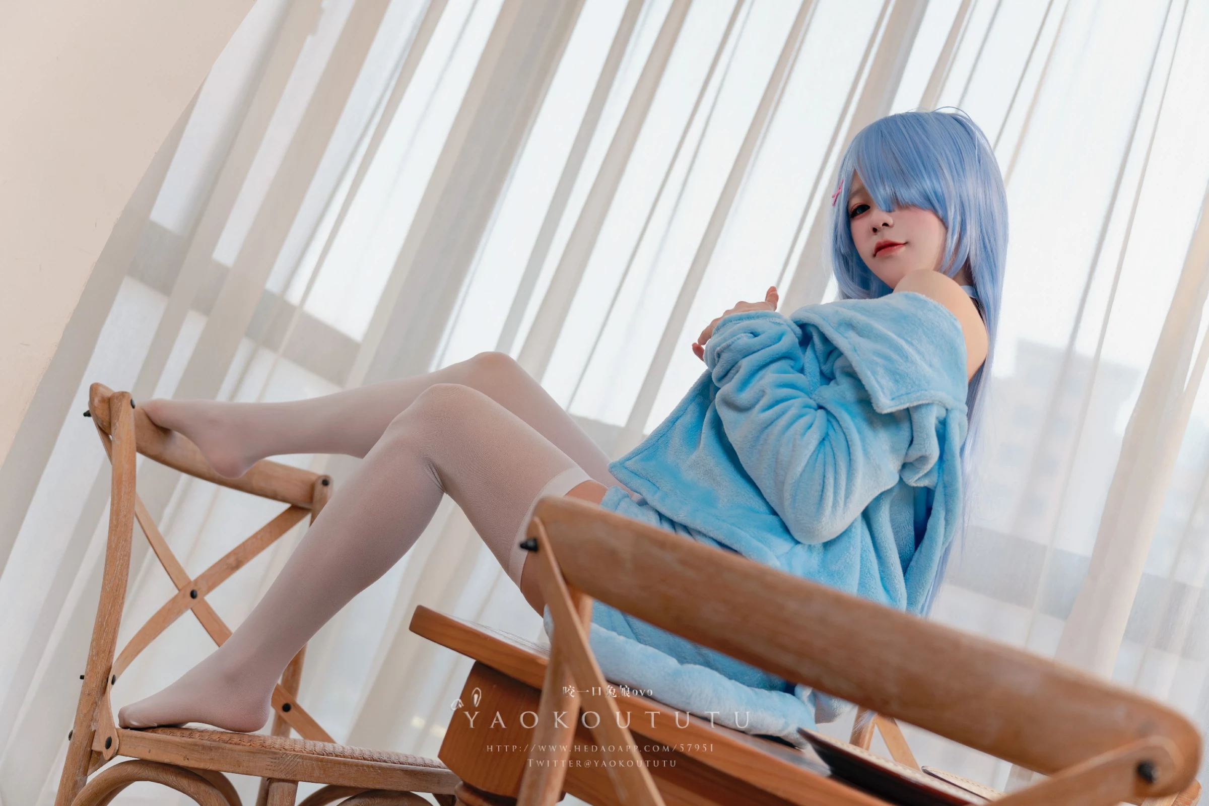 图片[1]-Coser@黏黏团子兔 – 蕾姆喵喵’&小剧场 [50P]-黑狗绅士局