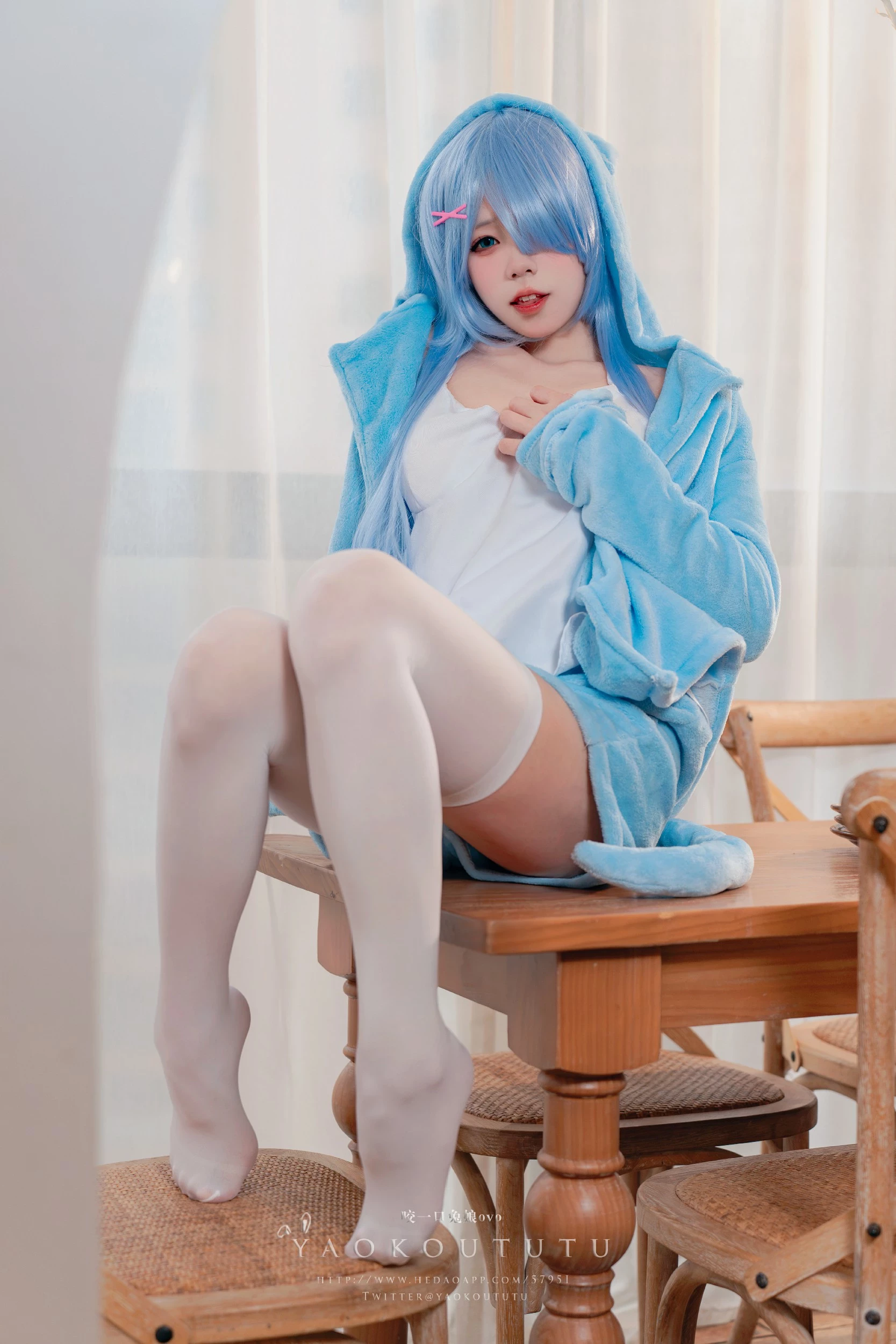 图片[3]-Coser@黏黏团子兔 – 蕾姆喵喵’&小剧场 [50P]-黑狗绅士局