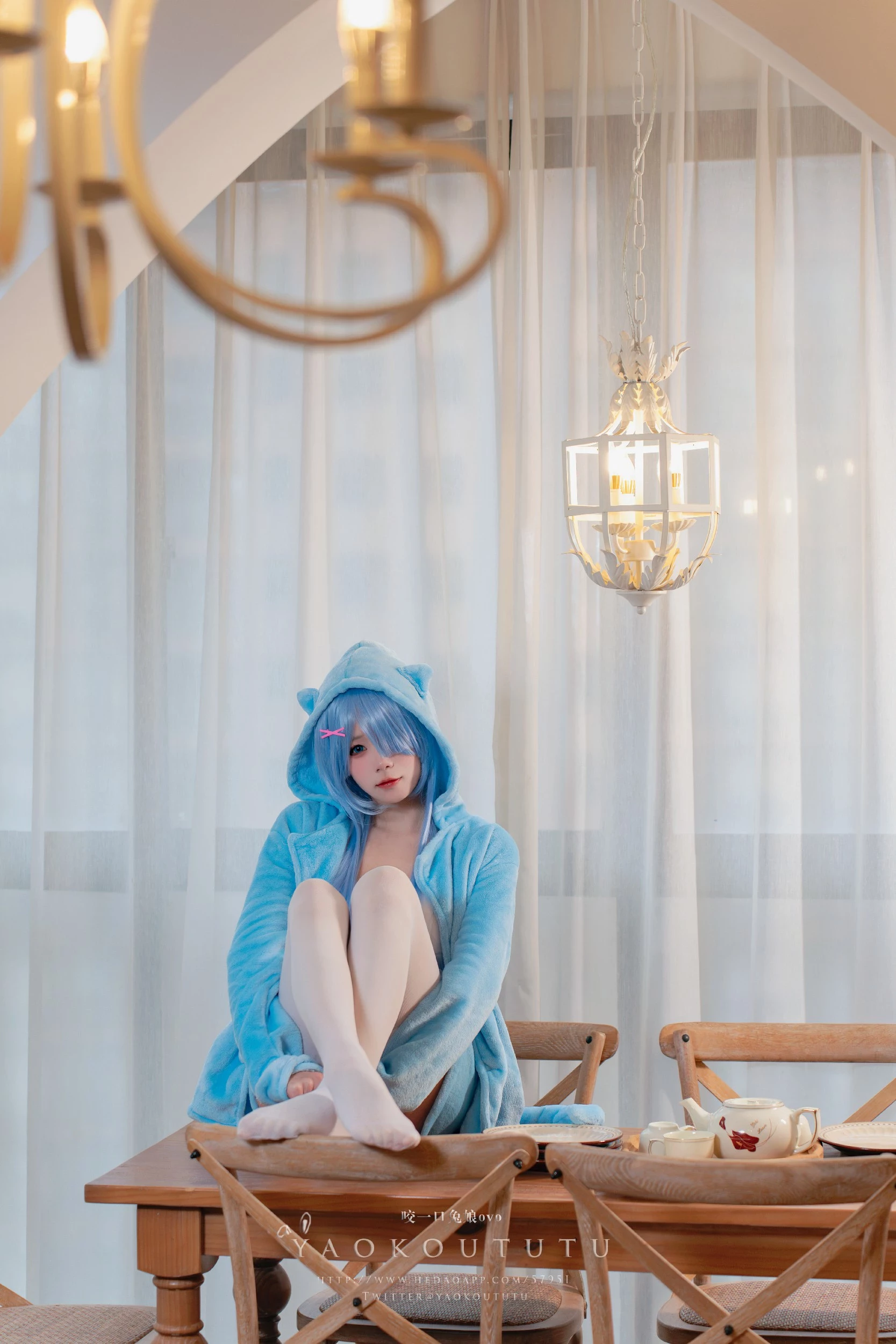 图片[5]-Coser@黏黏团子兔 – 蕾姆喵喵’&小剧场 [50P]-黑狗绅士局