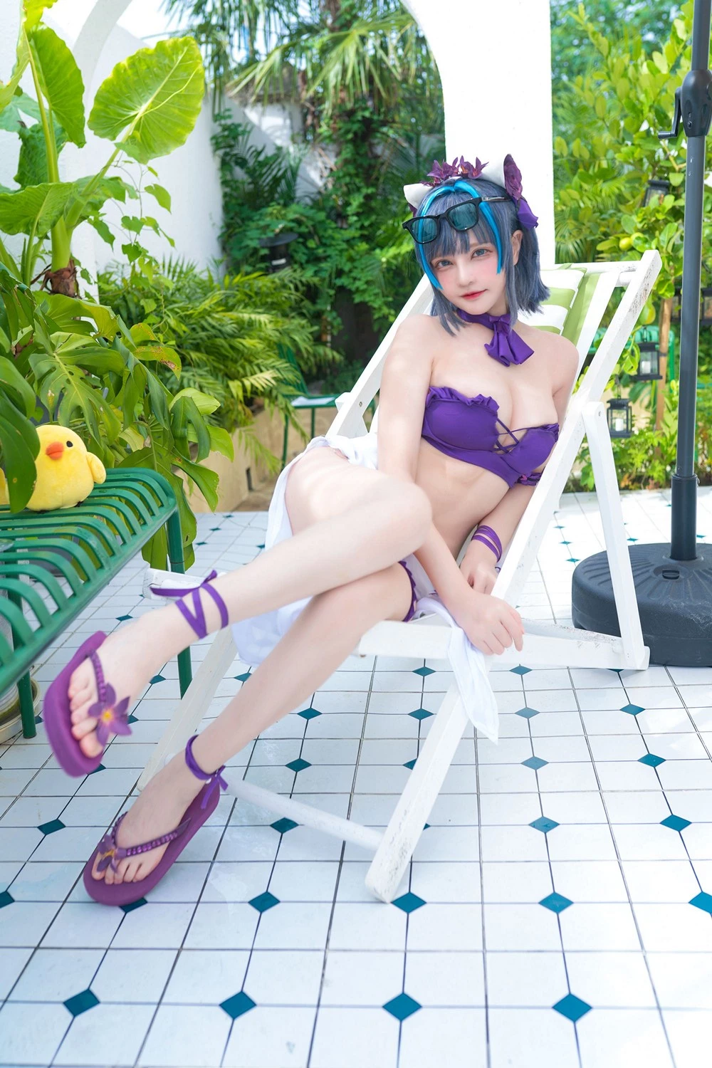 图片[1]-千夜未來 Cheshire Swimsuit-黑狗绅士局