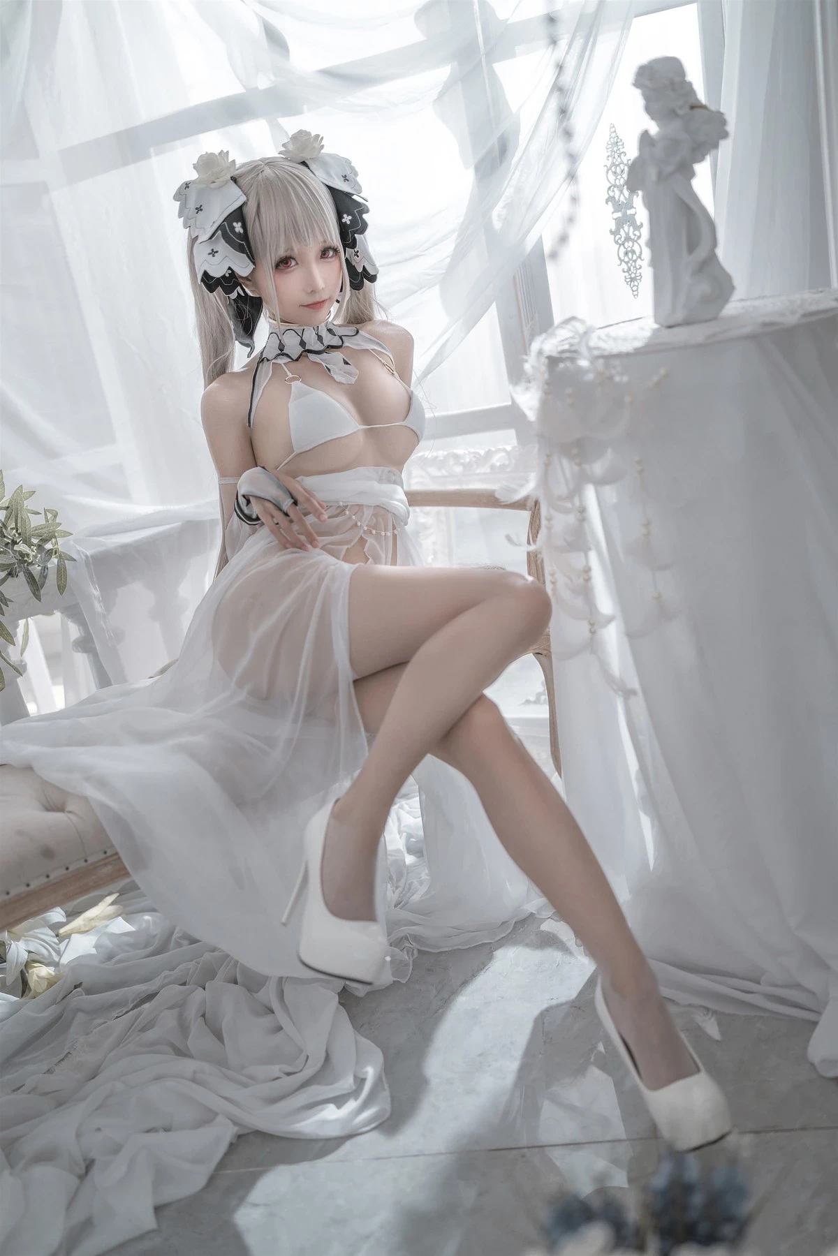 图片[3]-蠢沫沫 Cosplay 可畏婚紗-黑狗绅士局