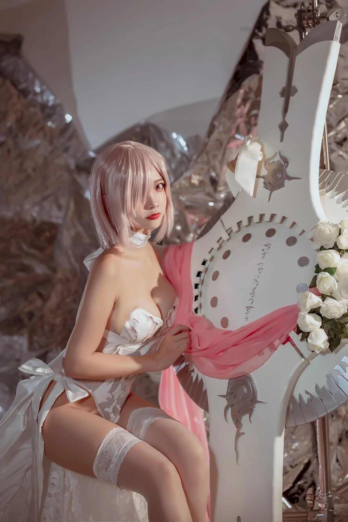 图片[7]-二佐Nisa Cosplay 瑪修婚紗-黑狗绅士局