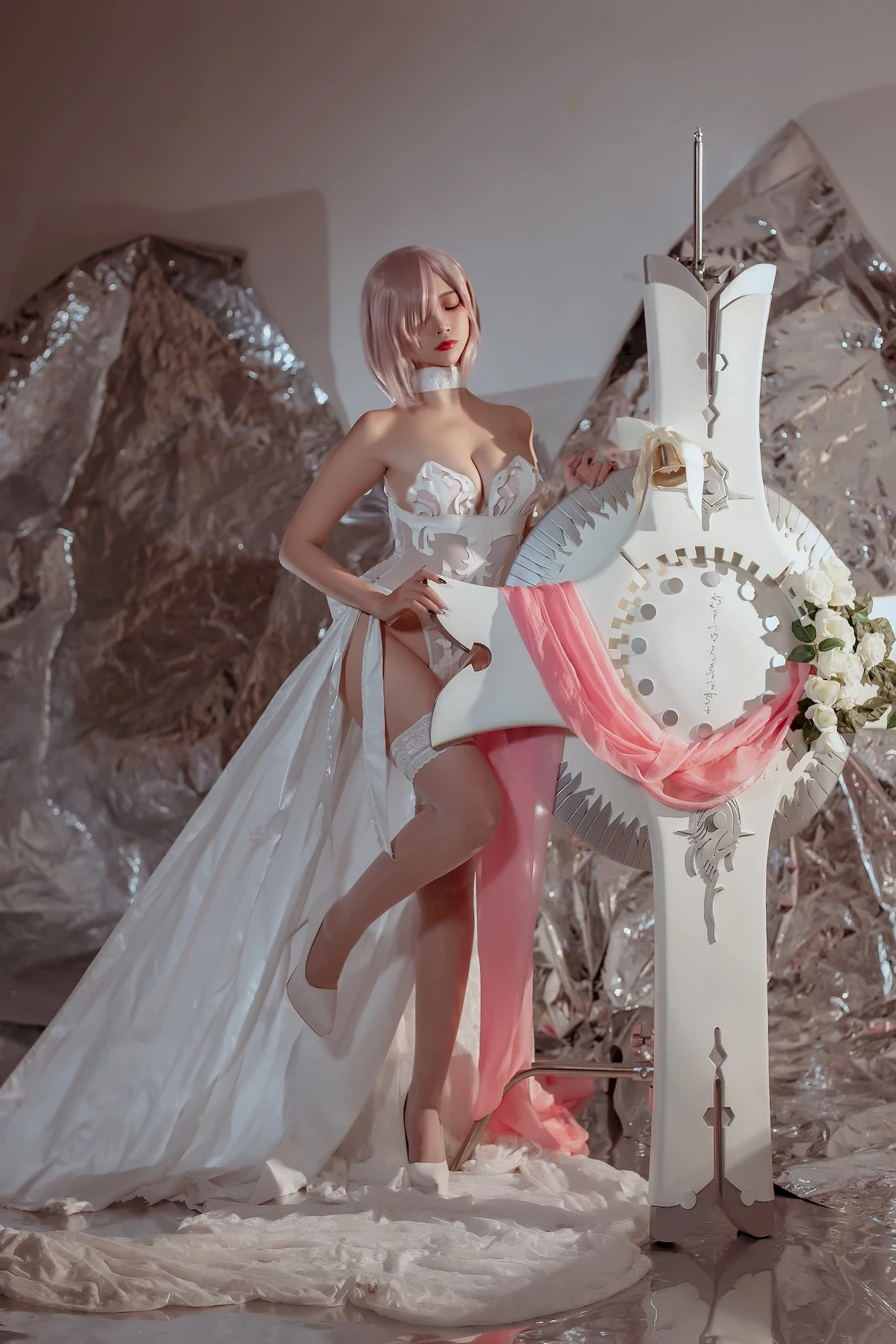 图片[10]-二佐Nisa Cosplay 瑪修婚紗-黑狗绅士局