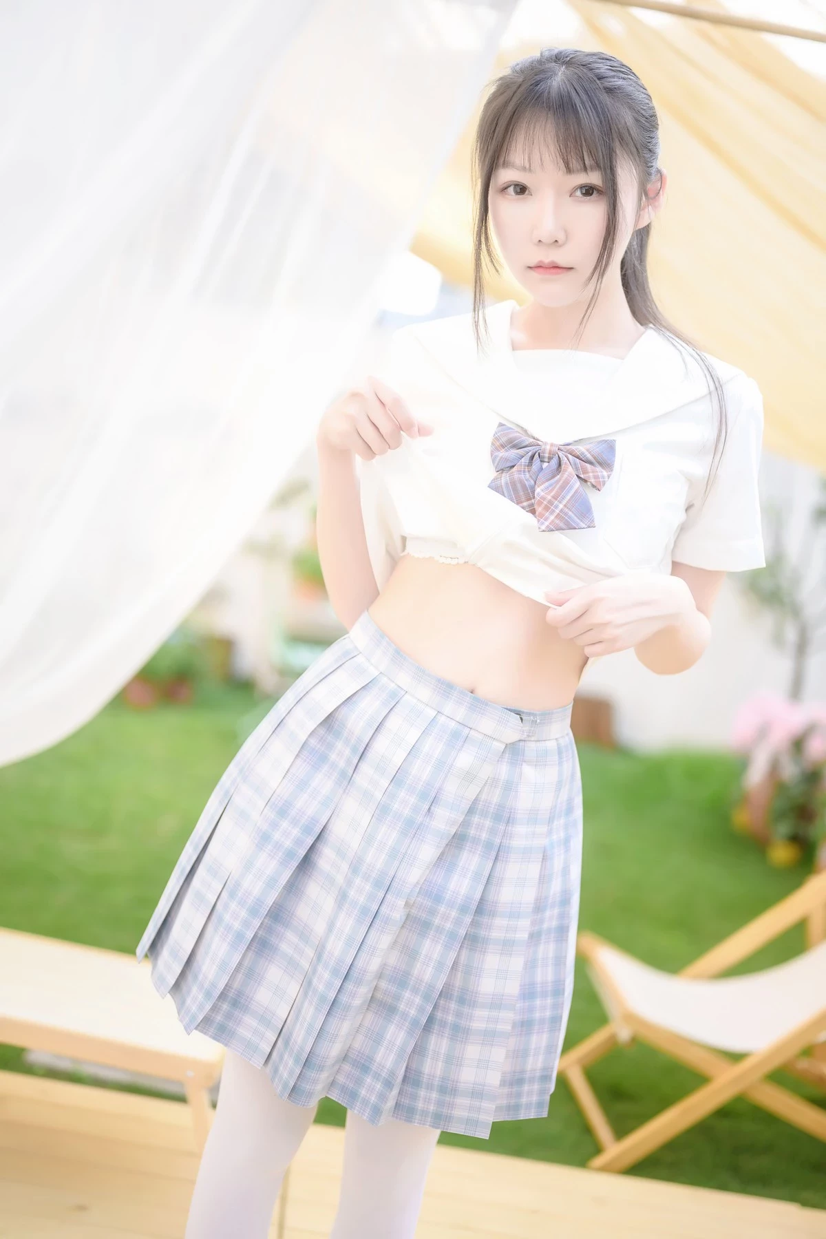 图片[3]-香草喵露露 Cosplay 陽光庭院制服-黑狗绅士局