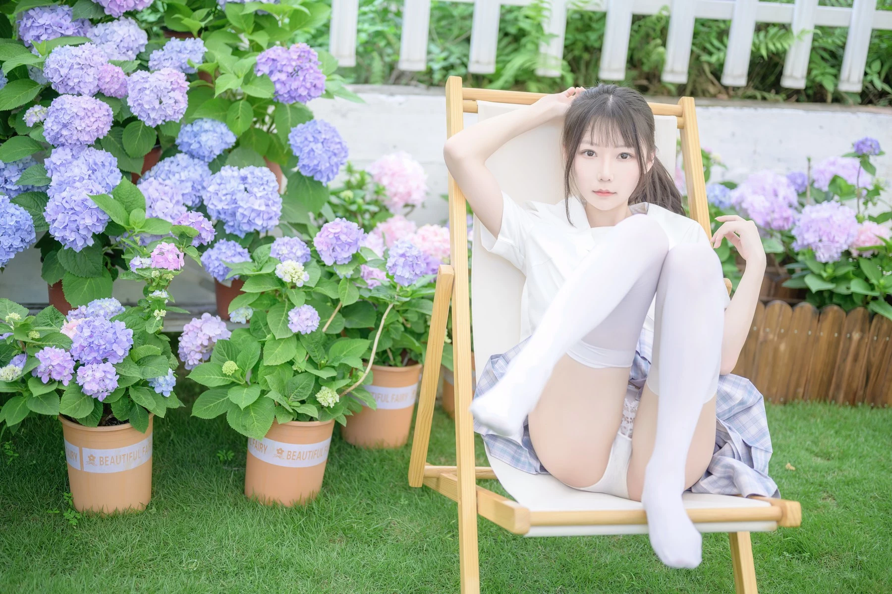 香草喵露露 Cosplay 陽光庭院制服-黑狗绅士局