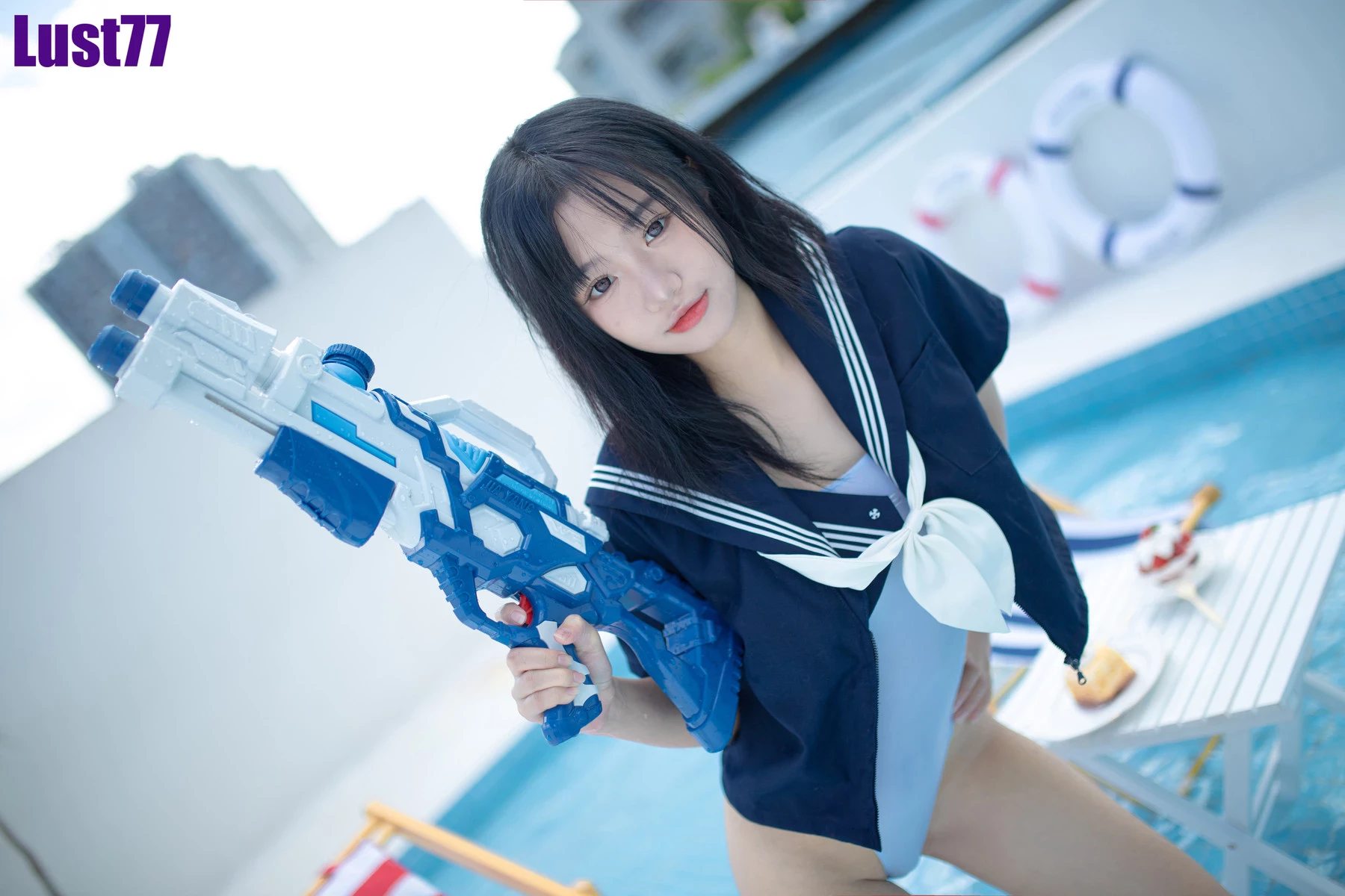 图片[17]-Cosplay 柒柒要乖哦 清涼夏日-黑狗绅士局
