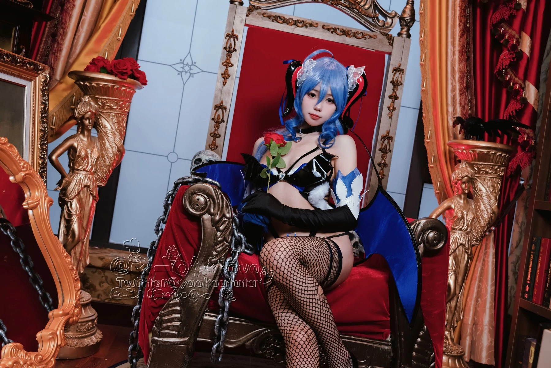 图片[2]-Cosplay 黏黏糰子兔 甘雨魅魔-黑狗绅士局