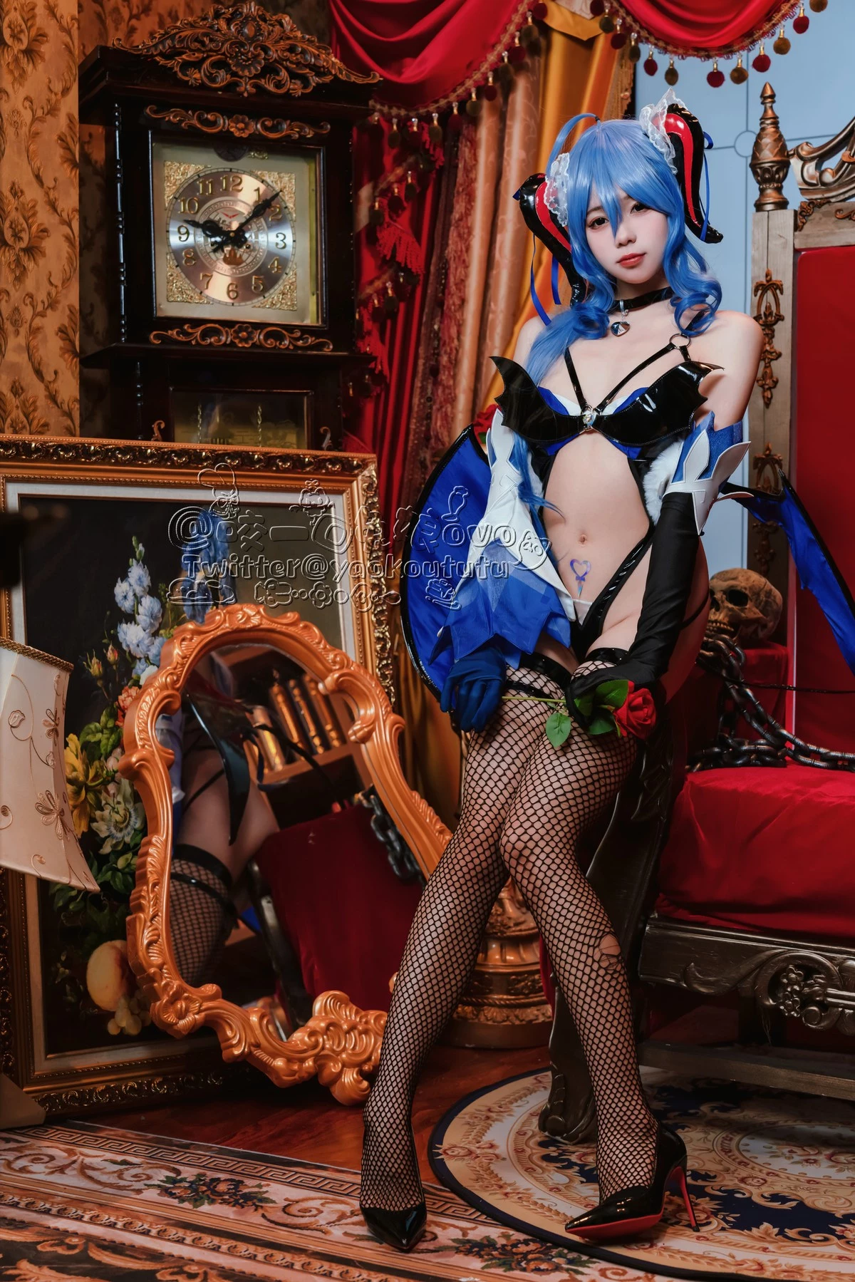 图片[5]-Cosplay 黏黏糰子兔 甘雨魅魔-黑狗绅士局