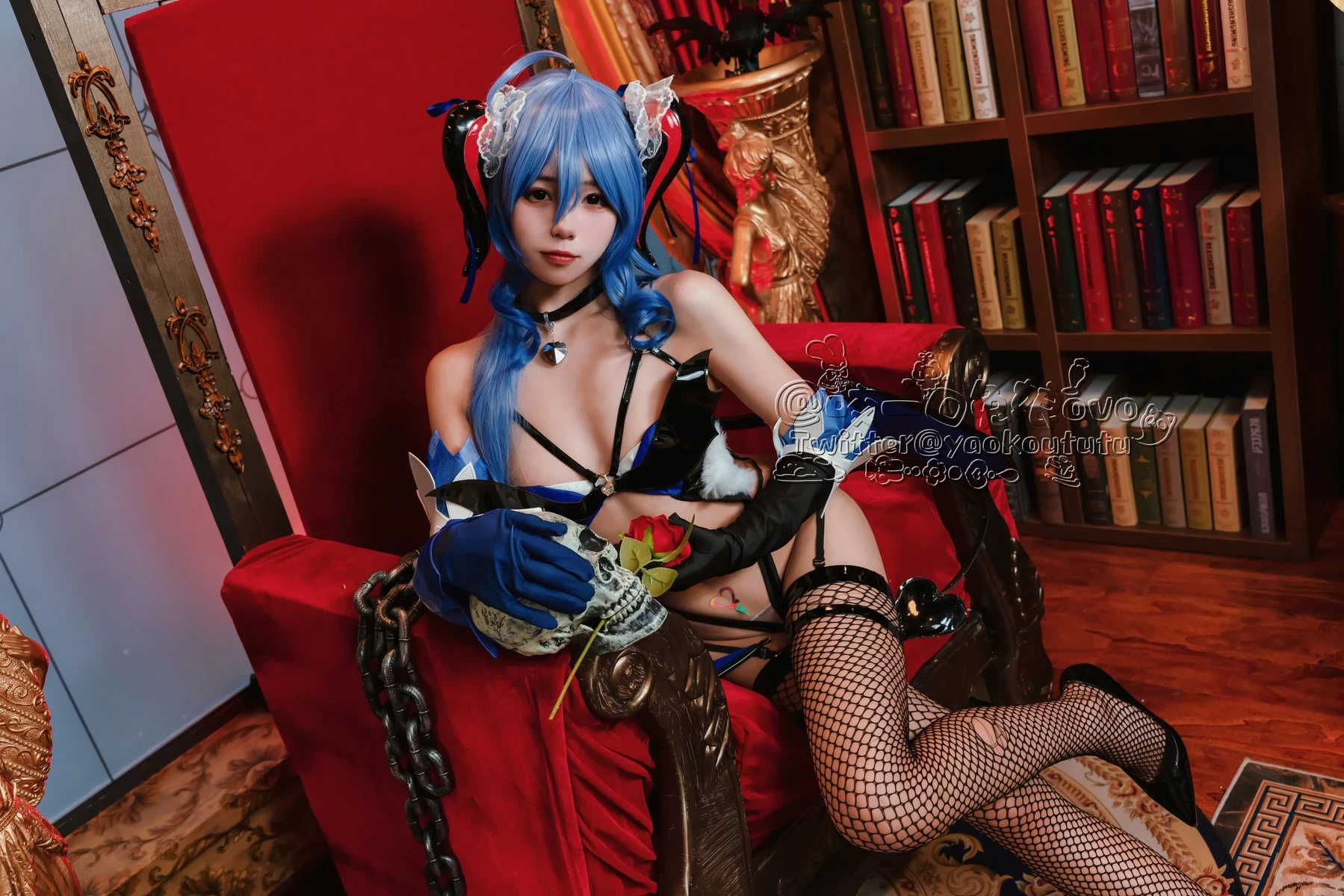 图片[9]-Cosplay 黏黏糰子兔 甘雨魅魔-黑狗绅士局