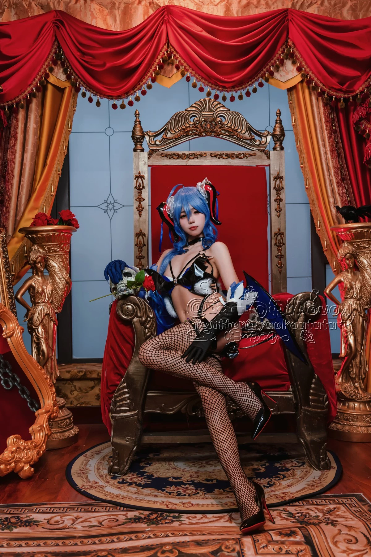 图片[10]-Cosplay 黏黏糰子兔 甘雨魅魔-黑狗绅士局