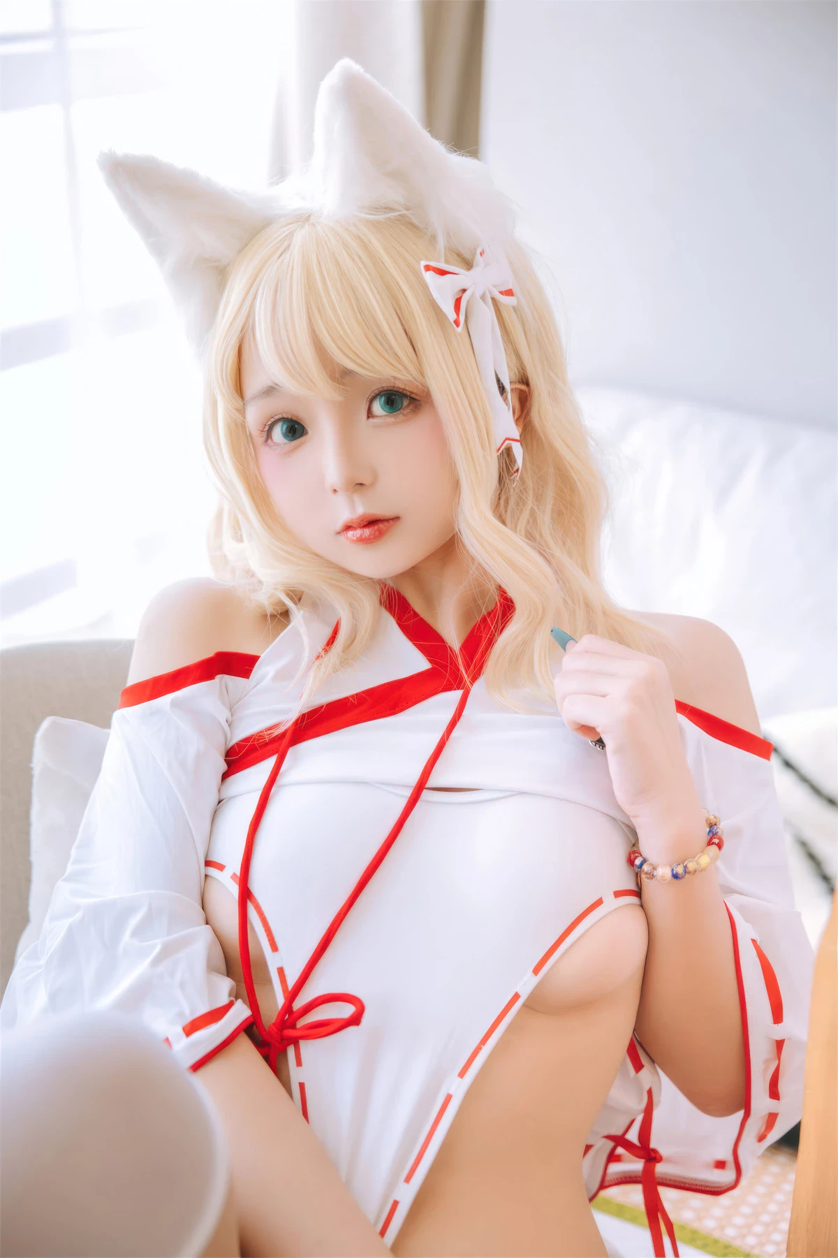 图片[5]-Cosplay Rinaijiao日奈嬌 小狐狸巫女-黑狗绅士局