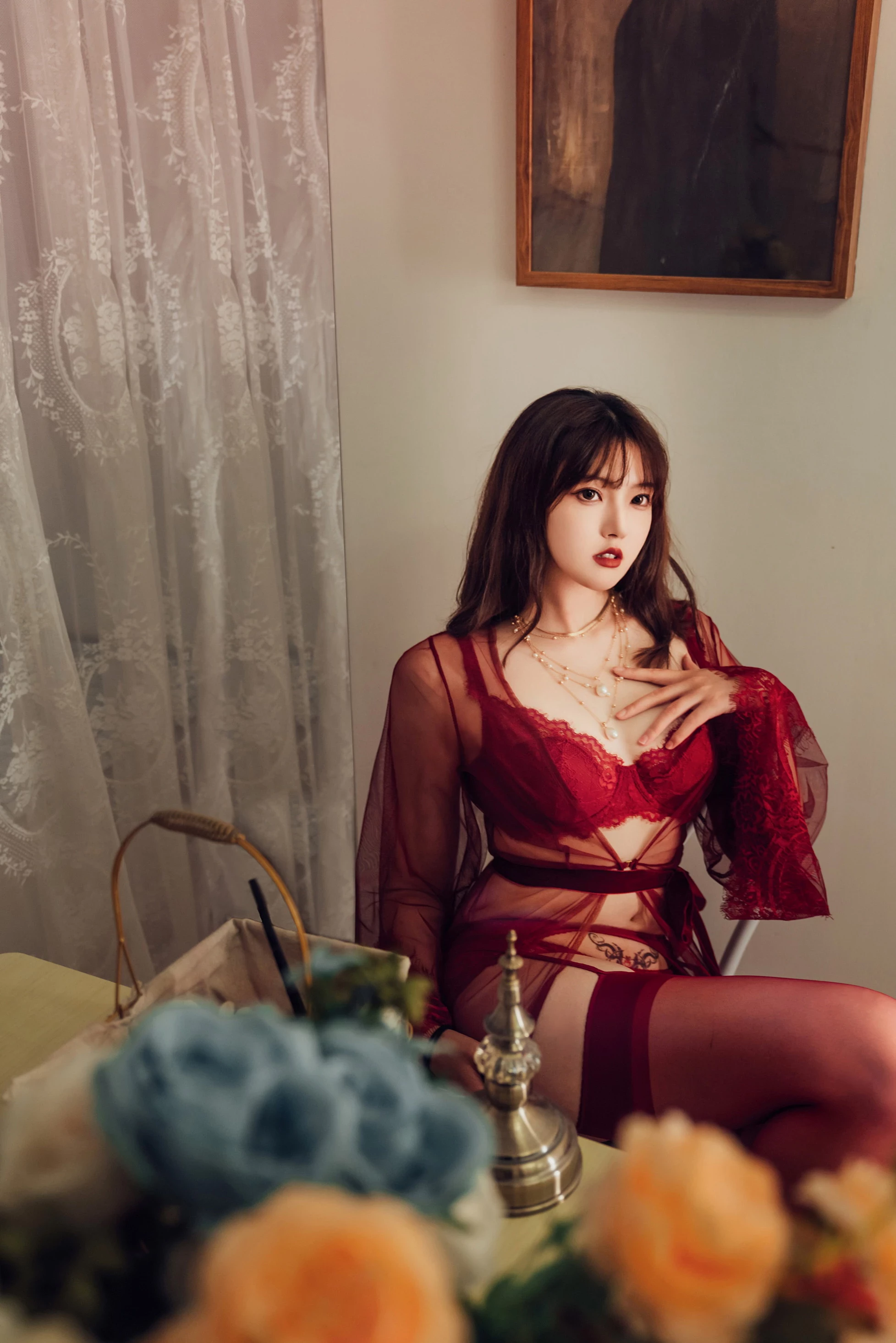 图片[1]-Natsuko夏夏子 秘密恋人 [27P]-黑狗绅士局